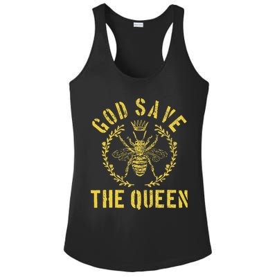 God Save The Queen Bee Queen Bee Ladies PosiCharge Competitor Racerback Tank