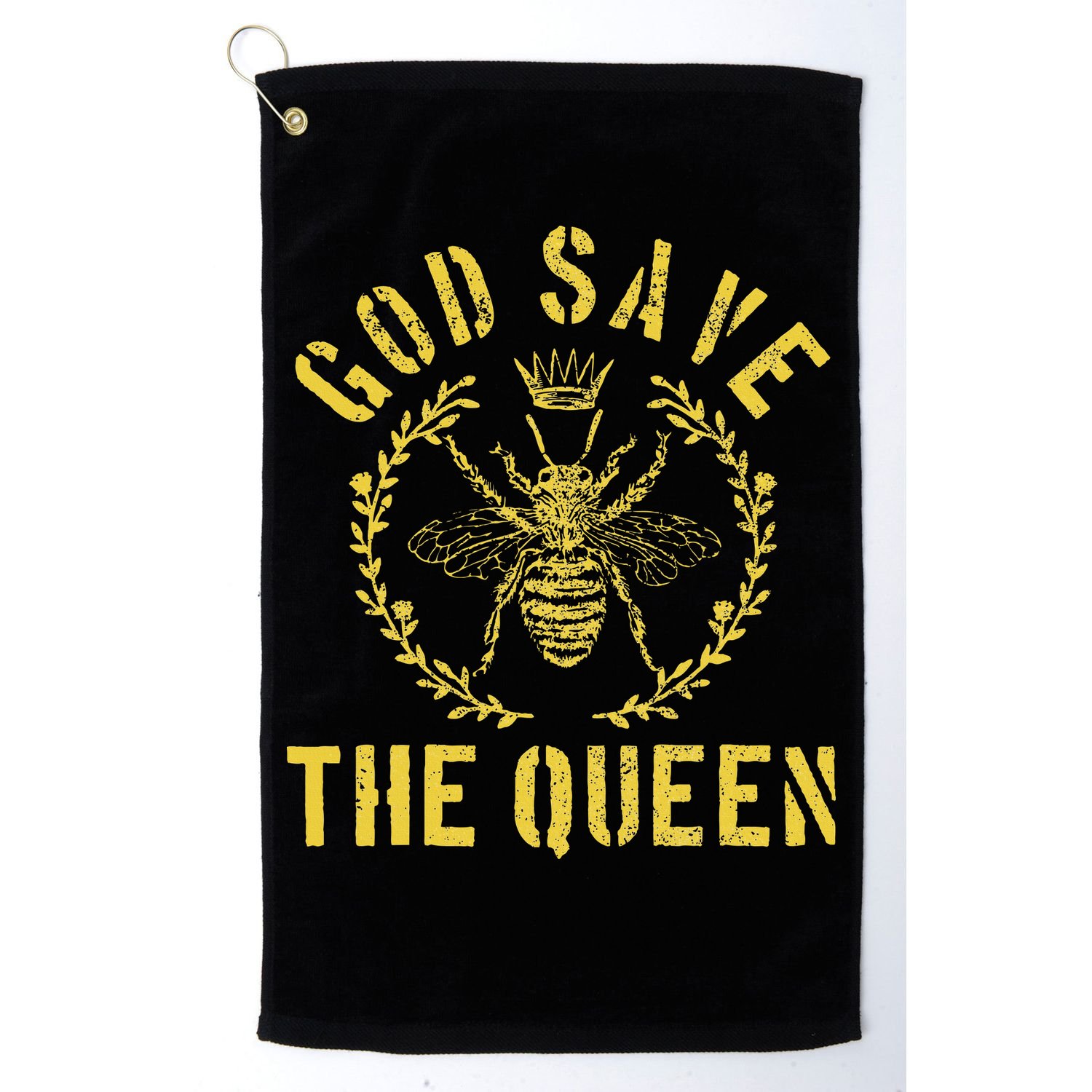 God Save The Queen Bee Queen Bee Golf Towel