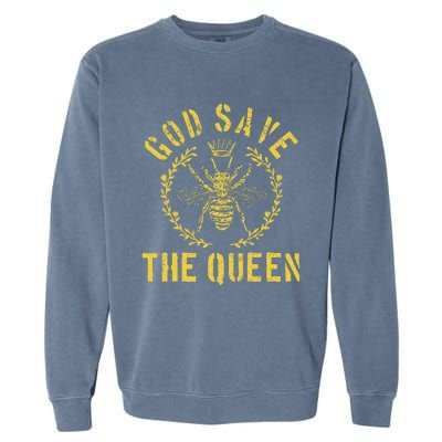 God Save The Queen Bee Queen Bee Garment-Dyed Sweatshirt