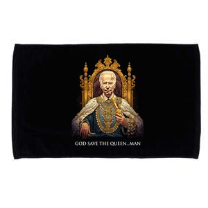 God Save The Queen Man Funny Joe Biden Shirts Microfiber Hand Towel