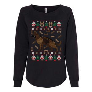 Ger Shepherd Ugly Christmas Holiday Dog Lover Xmas Gift Womens California Wash Sweatshirt