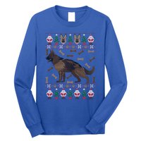 Ger Shepherd Ugly Christmas Holiday Dog Lover Xmas Gift Long Sleeve Shirt