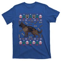 Ger Shepherd Ugly Christmas Holiday Dog Lover Xmas Gift T-Shirt