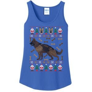 Ger Shepherd Ugly Christmas Holiday Dog Lover Xmas Gift Ladies Essential Tank