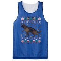 Ger Shepherd Ugly Christmas Holiday Dog Lover Xmas Gift Mesh Reversible Basketball Jersey Tank