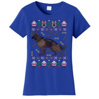 Ger Shepherd Ugly Christmas Holiday Dog Lover Xmas Gift Women's T-Shirt