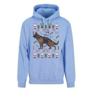 Ger Shepherd Ugly Christmas Holiday Dog Lover Xmas Gift Unisex Surf Hoodie