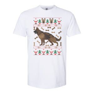 Ger Shepherd Ugly Christmas Holiday Dog Lover Xmas Gift Softstyle CVC T-Shirt