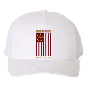 Gopher State Usa Flag Freestyle Wrestler Minnesota Yupoong Adult 5-Panel Trucker Hat