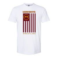 Gopher State Usa Flag Freestyle Wrestler Minnesota Softstyle CVC T-Shirt