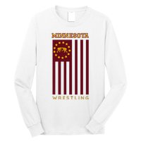 Gopher State Usa Flag Freestyle Wrestler Minnesota Long Sleeve Shirt