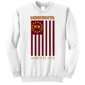 Gopher State Usa Flag Freestyle Wrestler Minnesota Sweatshirt