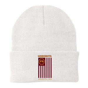 Gopher State Usa Flag Freestyle Wrestler Minnesota Knit Cap Winter Beanie