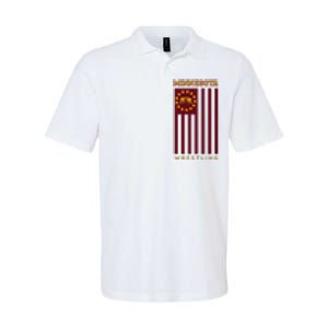 Gopher State Usa Flag Freestyle Wrestler Minnesota Softstyle Adult Sport Polo