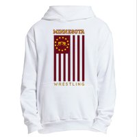 Gopher State Usa Flag Freestyle Wrestler Minnesota Urban Pullover Hoodie