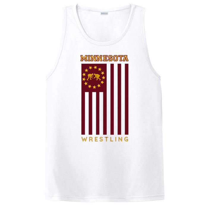 Gopher State Usa Flag Freestyle Wrestler Minnesota PosiCharge Competitor Tank