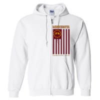 Gopher State Usa Flag Freestyle Wrestler Minnesota Full Zip Hoodie