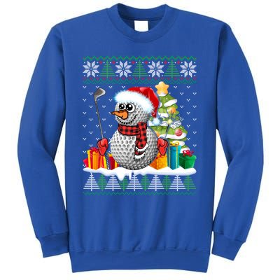 Golf Snow Ugly Christmas Sweater Sport Ball Xmas Funny Gift Sweatshirt