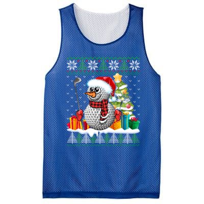 Golf Snow Ugly Christmas Sweater Sport Ball Xmas Funny Gift Mesh Reversible Basketball Jersey Tank