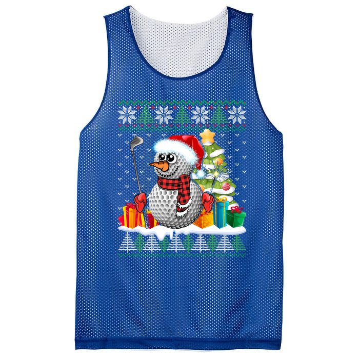 Golf Snow Ugly Christmas Sweater Sport Ball Xmas Funny Gift Mesh Reversible Basketball Jersey Tank