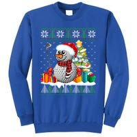 Golf Snow Ugly Christmas Sweater Sport Ball Xmas Funny Gift Tall Sweatshirt