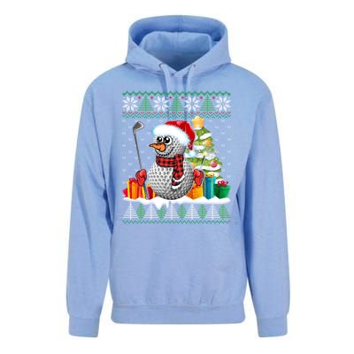 Golf Snow Ugly Christmas Sweater Sport Ball Xmas Funny Gift Unisex Surf Hoodie