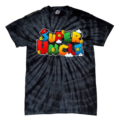 Gamer Super Uncle Funny Father Day Gifts For Uncle Tie-Dye T-Shirt