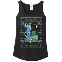 Golf Sport Ugly Christmas Sweater Ladies Essential Tank