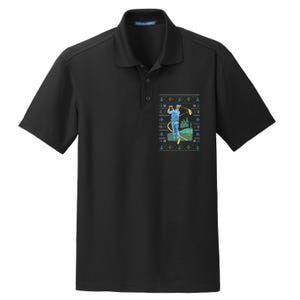 Golf Sport Ugly Christmas Sweater Dry Zone Grid Polo