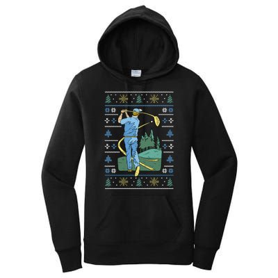 Golf Sport Ugly Christmas Sweater Women's Pullover Hoodie