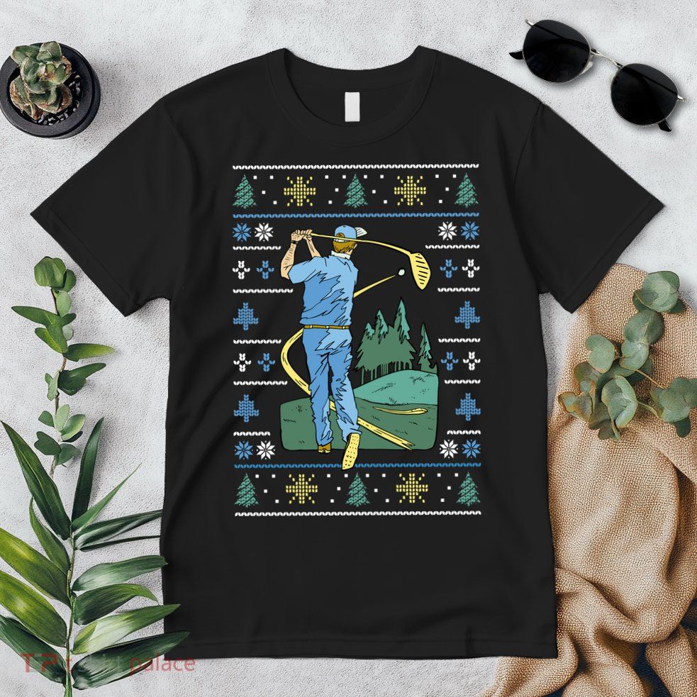 Golf Sport Ugly Christmas Sweater Premium T-Shirt
