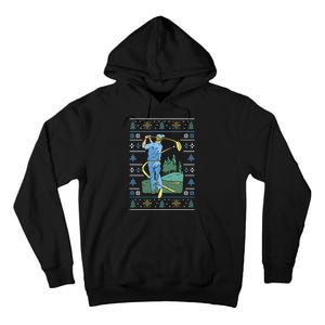 Golf Sport Ugly Christmas Sweater Tall Hoodie