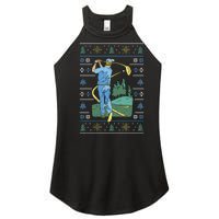 Golf Sport Ugly Christmas Sweater Women’s Perfect Tri Rocker Tank