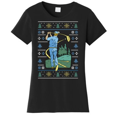 Golf Sport Ugly Christmas Sweater Women's T-Shirt