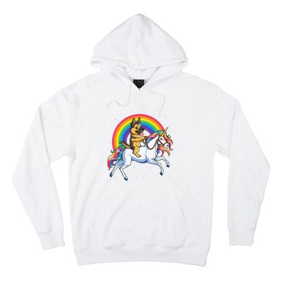 German Shepherd Unicorn Space Galaxy Rainbow Hoodie