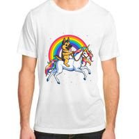 German Shepherd Unicorn Space Galaxy Rainbow Adult ChromaSoft Performance T-Shirt