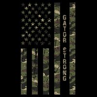 Gator Strong United States Distressed Camo W Us Flag 16 in Basic Backpack