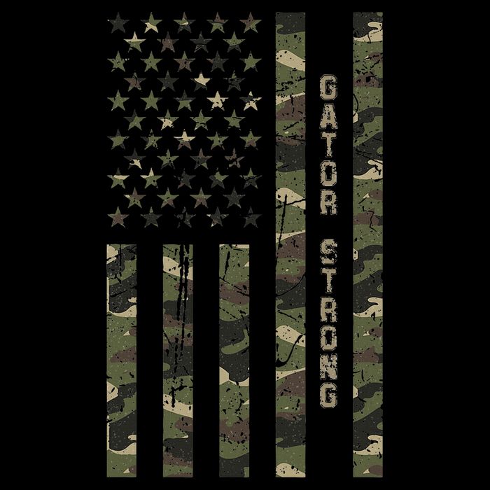 Gator Strong United States Distressed Camo W Us Flag 16 in Basic Backpack