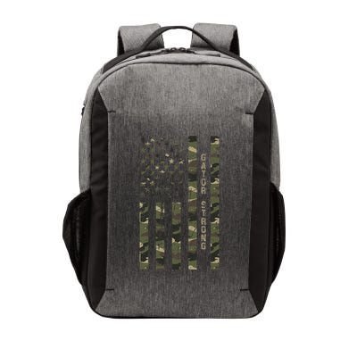 Gator Strong United States Distressed Camo W Us Flag Vector Backpack