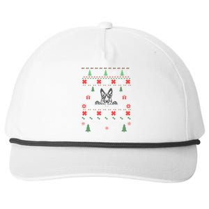 Ger Shepherd Ugly Christmas Dog Lover Gift Snapback Five-Panel Rope Hat