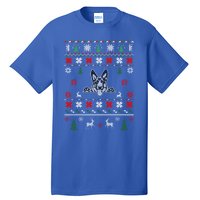 Ger Shepherd Ugly Christmas Dog Lover Gift Tall T-Shirt