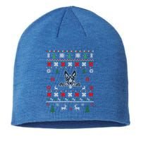 Ger Shepherd Ugly Christmas Dog Lover Gift Sustainable Beanie