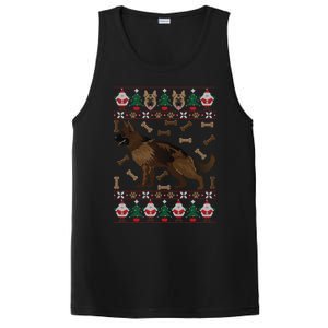 Ger Shepherd Ugly Christmas Holiday Dog Lover Xmas Gift Cool Gift PosiCharge Competitor Tank