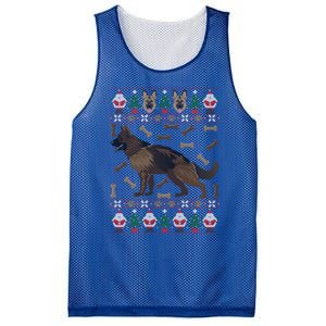 Ger Shepherd Ugly Christmas Holiday Dog Lover Xmas Gift Cool Gift Mesh Reversible Basketball Jersey Tank