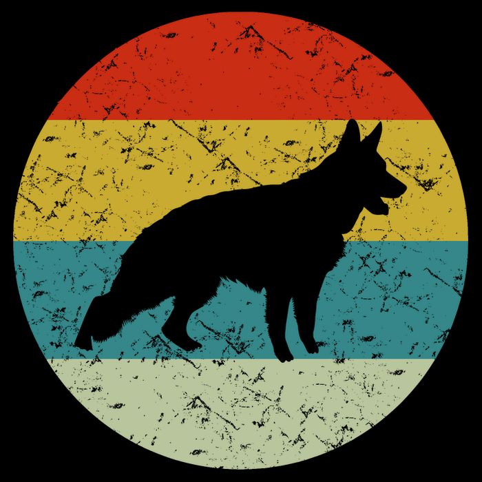 German Shepherd Vintage Dog 70s Cooling Performance Crew T-Shirt