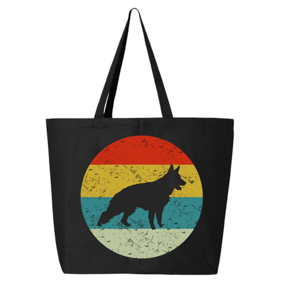 German Shepherd Vintage Dog 70s 25L Jumbo Tote