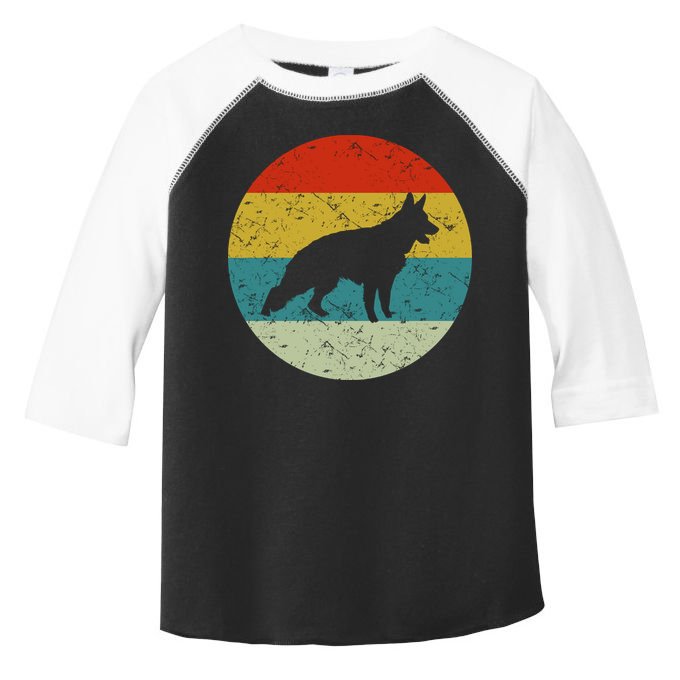 German Shepherd Vintage Dog 70s Toddler Fine Jersey T-Shirt