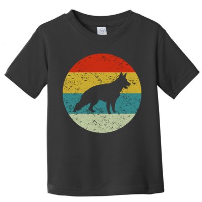 German Shepherd Vintage Dog 70s Toddler T-Shirt