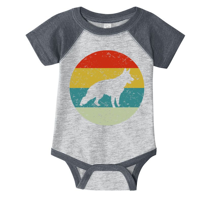 German Shepherd Vintage Dog 70s Infant Baby Jersey Bodysuit