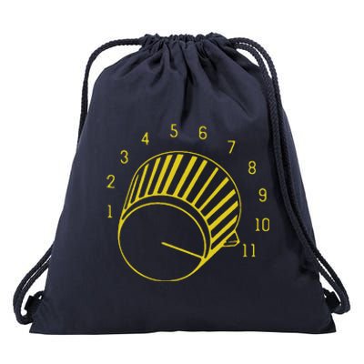 Guitar Shirts Volume Up To 11 Drawstring Bag